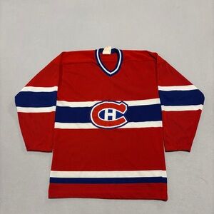 Vintage 90s Montreal Canadiens Jersey Mens Medium Sandow SK NHL Hockey BLANK